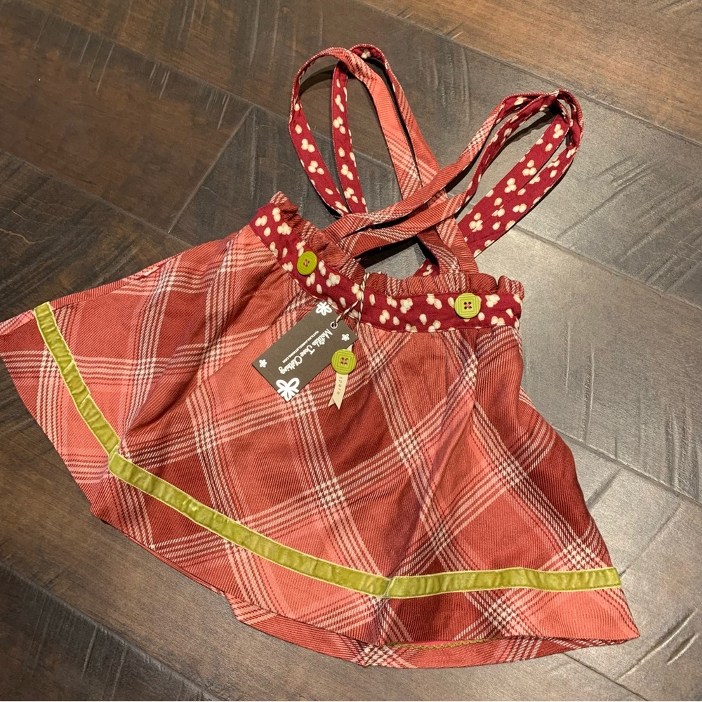 NWT Brushed Flannel Overall Plaid Skirt